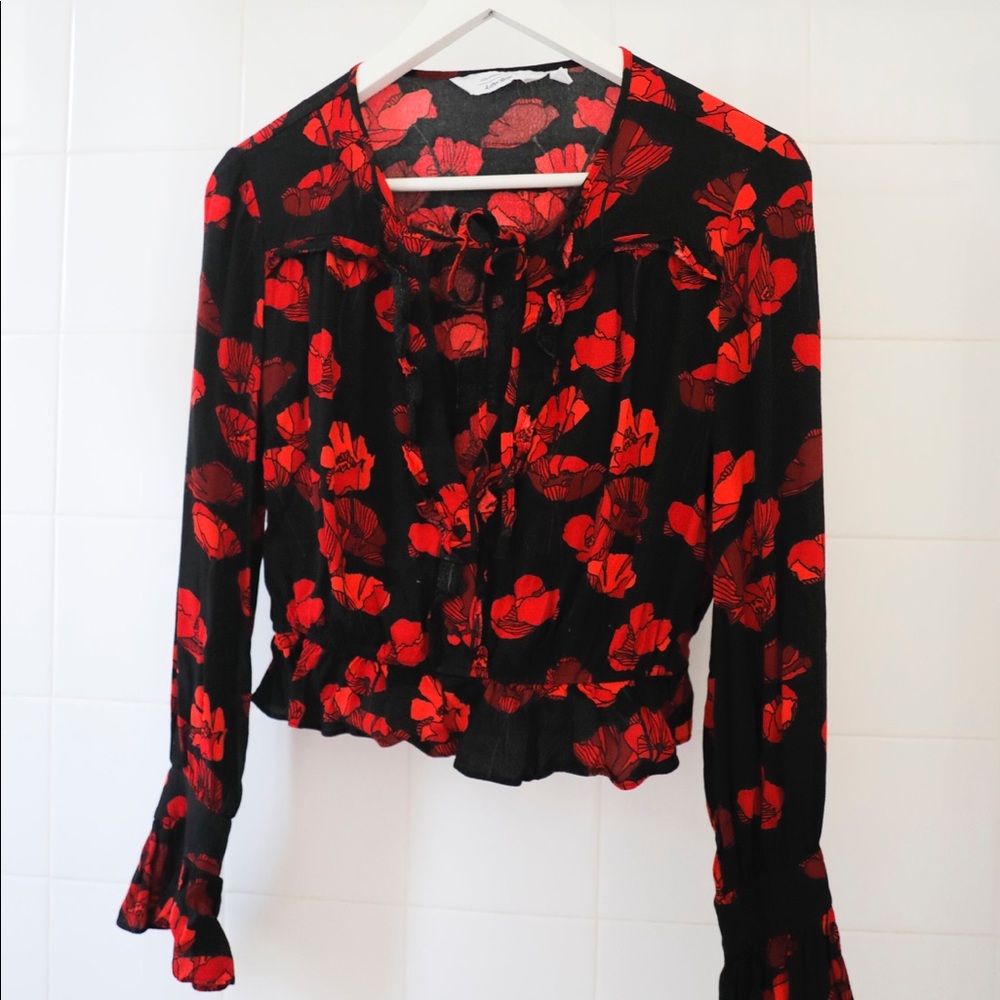 Floral Sheer Blouse